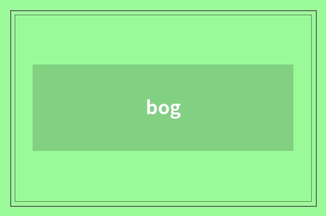 bog
