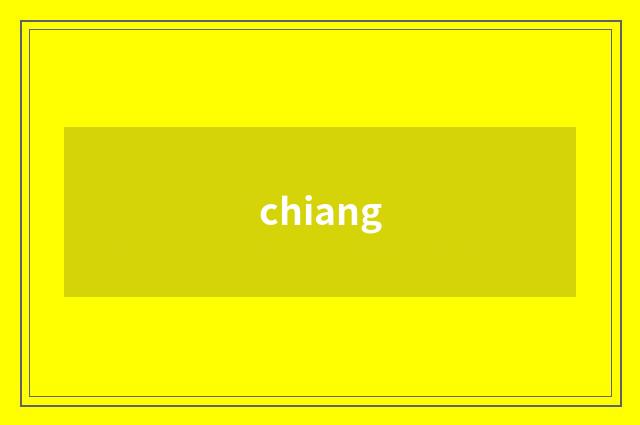 chiang