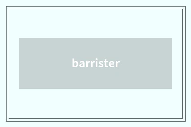 barrister