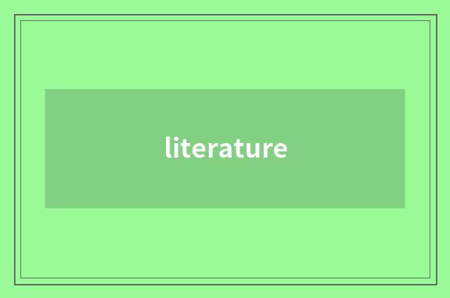 literature
