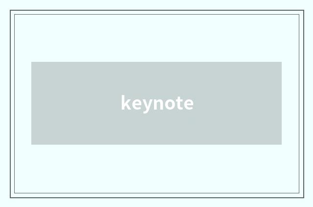 keynote