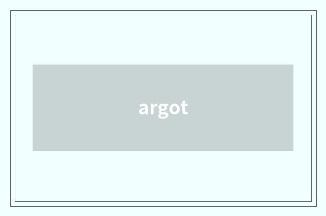 argot