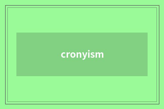 cronyism