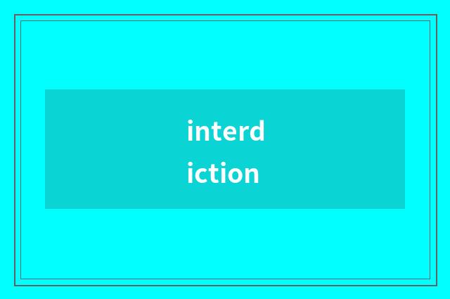 interdiction