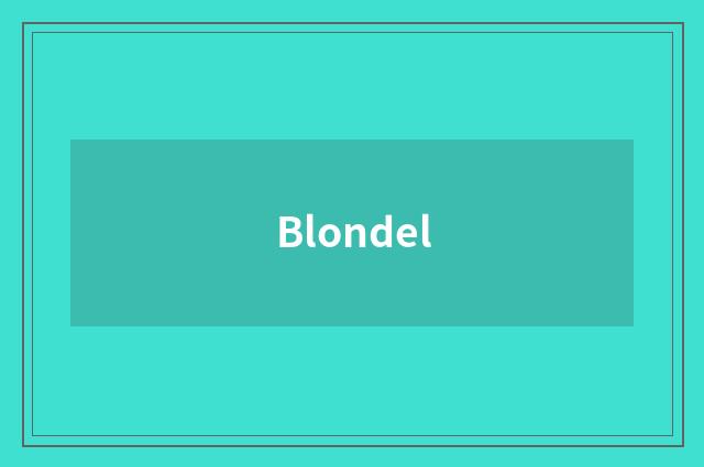 Blondel