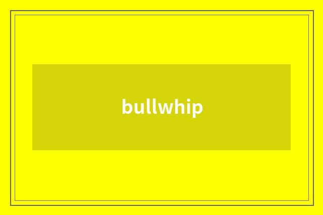 bullwhip