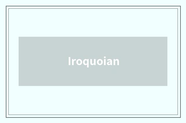 Iroquoian