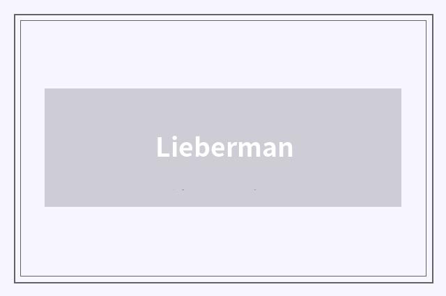 Lieberman