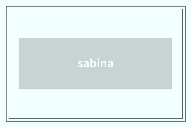 sabina