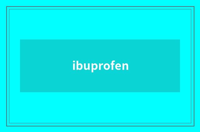 ibuprofen