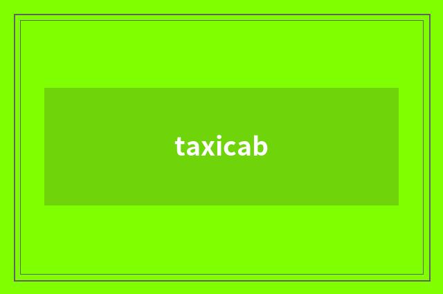 taxicab