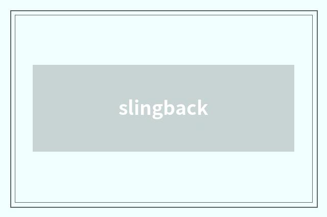 slingback