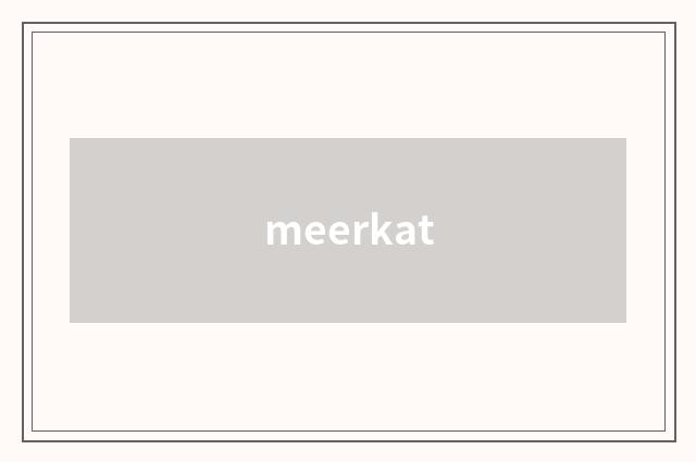meerkat