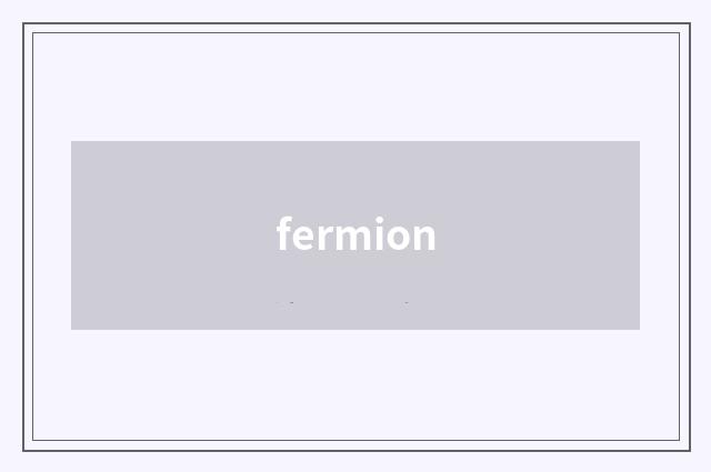 fermion