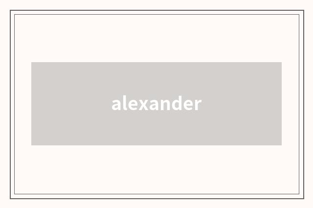 alexander