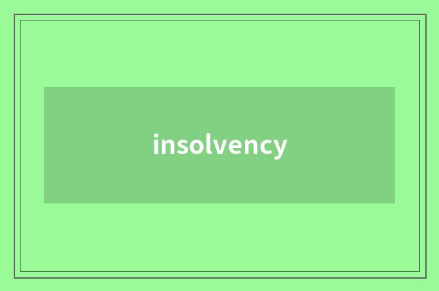 insolvency