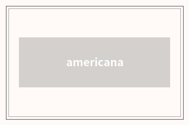americana