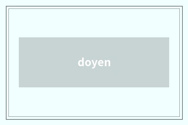 doyen
