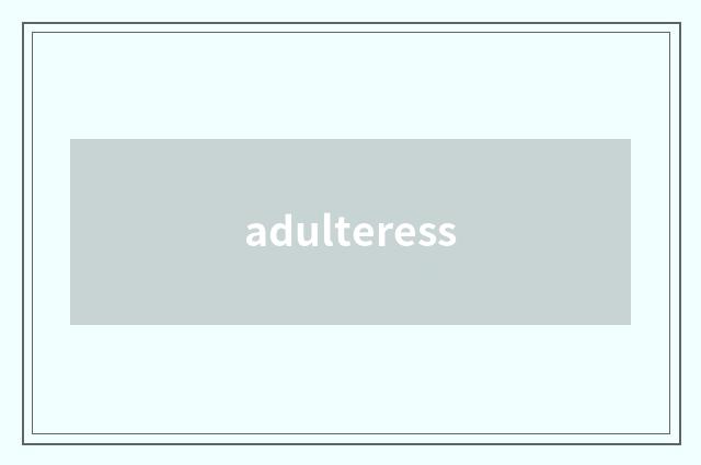 adulteress