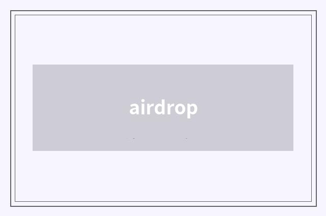 airdrop
