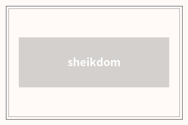 sheikdom