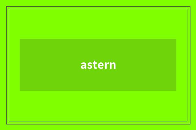astern