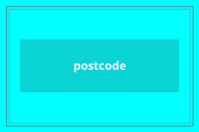 postcode