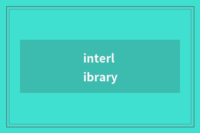 interlibrary