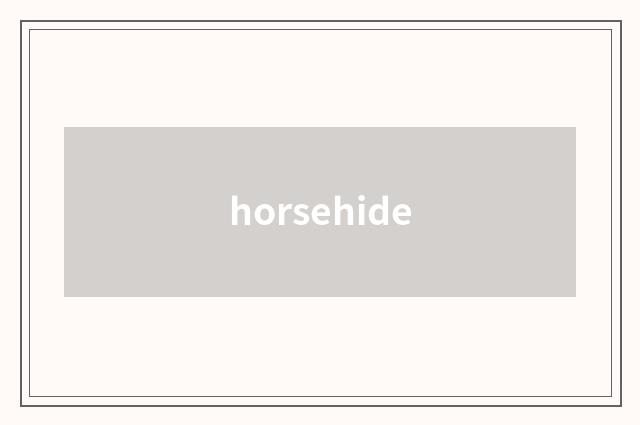 horsehide