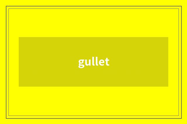 gullet