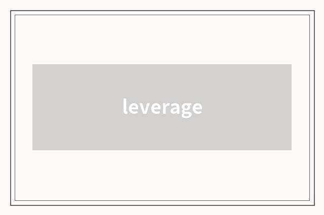 leverage
