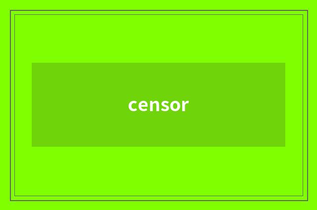 censor