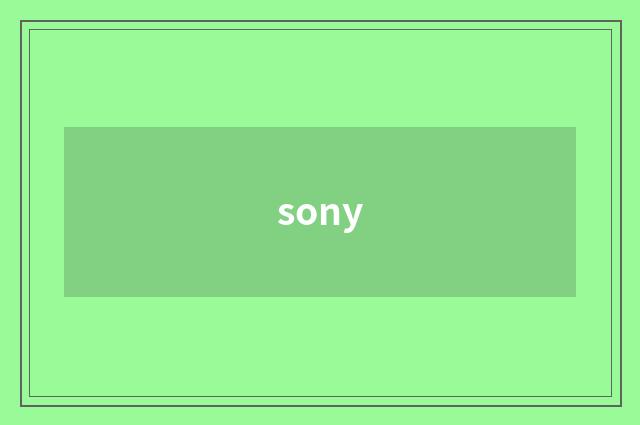 sony