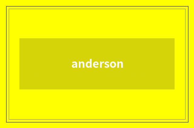 anderson