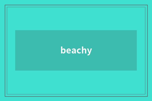 beachy