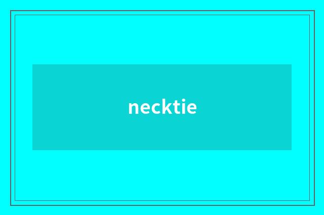 necktie