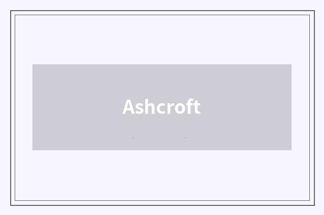 Ashcroft