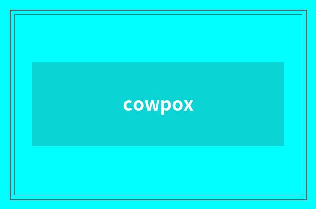 cowpox