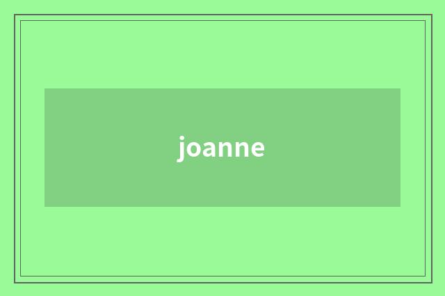 joanne