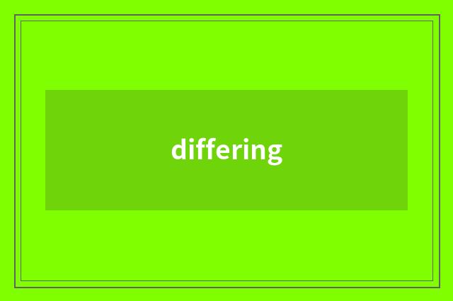 differing