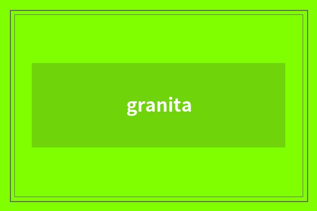 granita