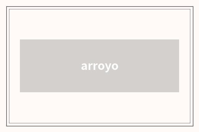 arroyo
