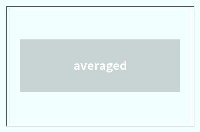averaged