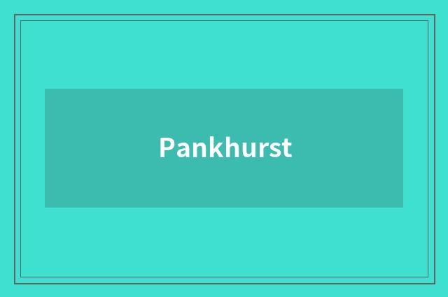 Pankhurst