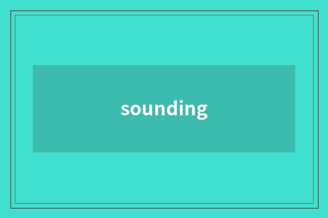 sounding
