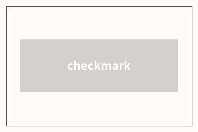 checkmark