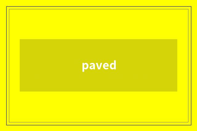paved