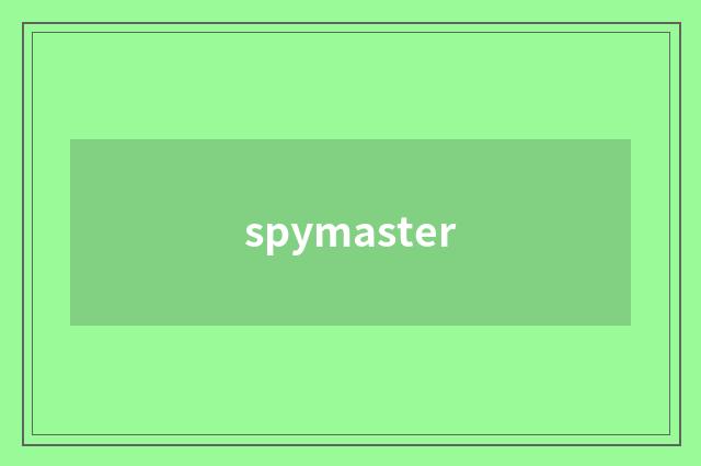 spymaster