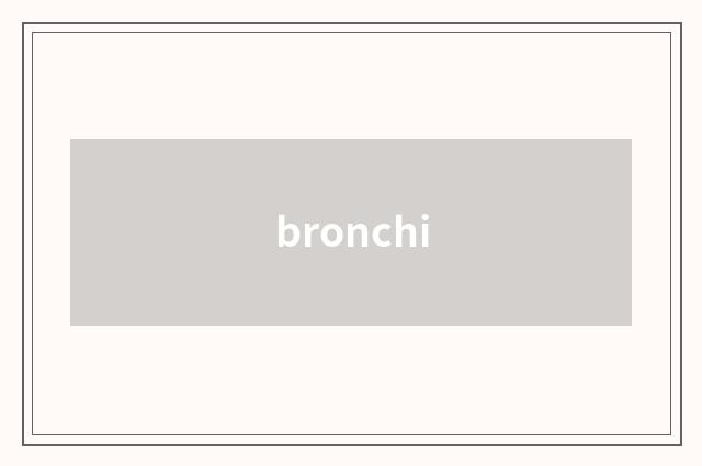 bronchi