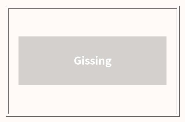 Gissing